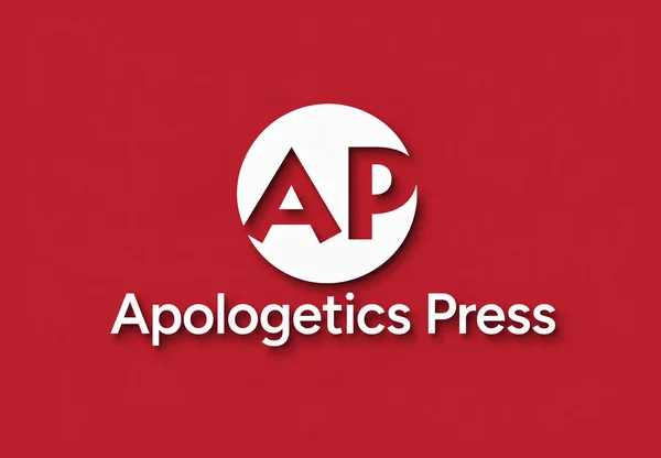 Apologetics Press logo: white AP emblem on a red background